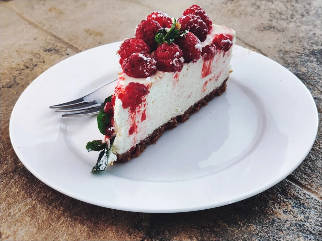 Detail Cheesecake Portion Nahaufnahme Cremig Elegant Number 3