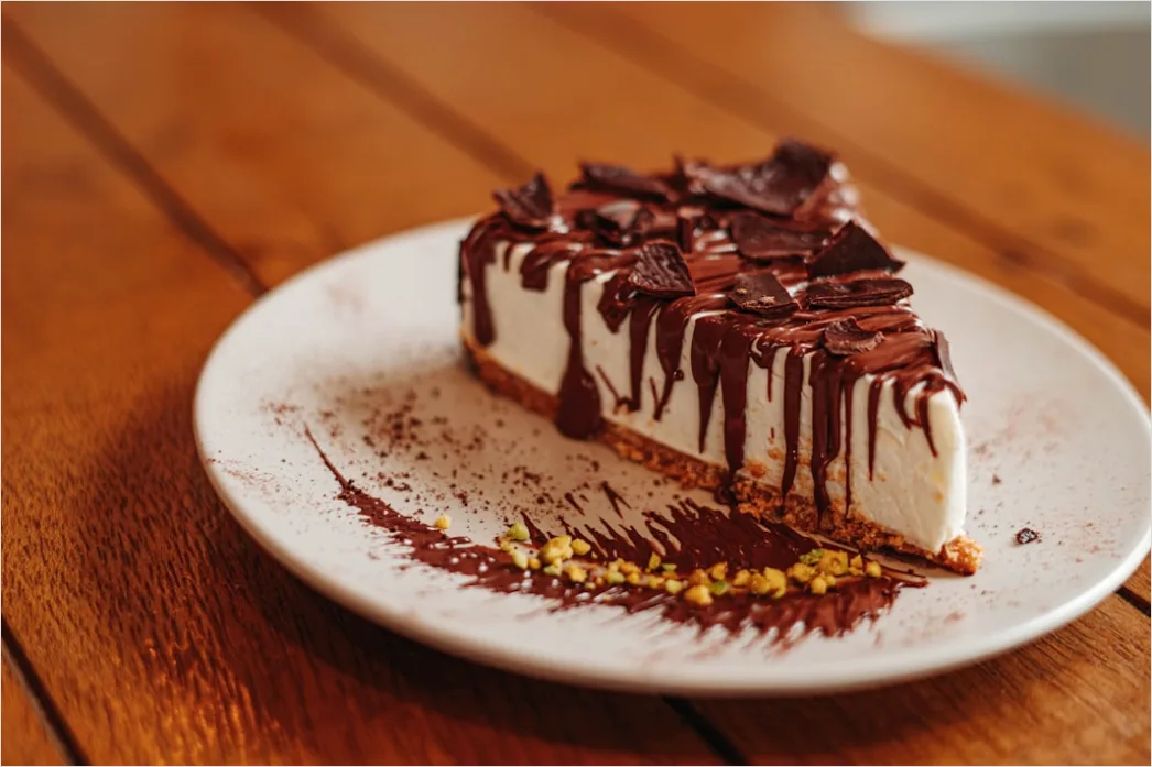 Detail Cheesecake Portion Nahaufnahme Cremig Elegant Number 4