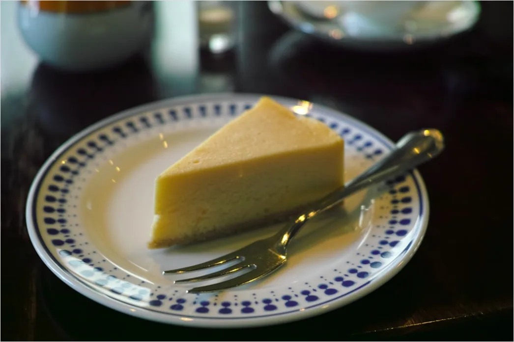 Detail Cheesecake Portion Nahaufnahme Cremig Elegant Number 6