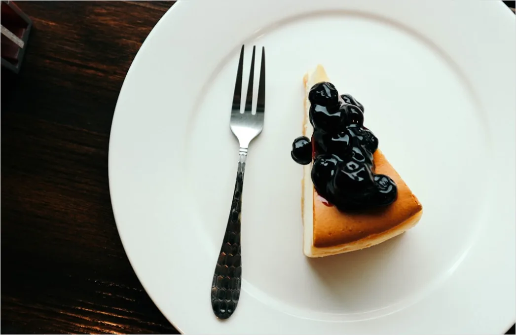 Detail Cheesecake Portion Nahaufnahme Cremig Elegant Number 10