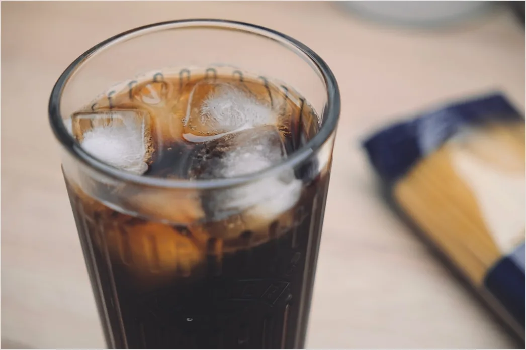 Detail Cold Brew Kaffee Glas Eis Nahaufnahme Number 13