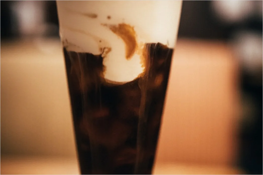 Detail Cold Brew Kaffee Glas Eis Nahaufnahme Number 15