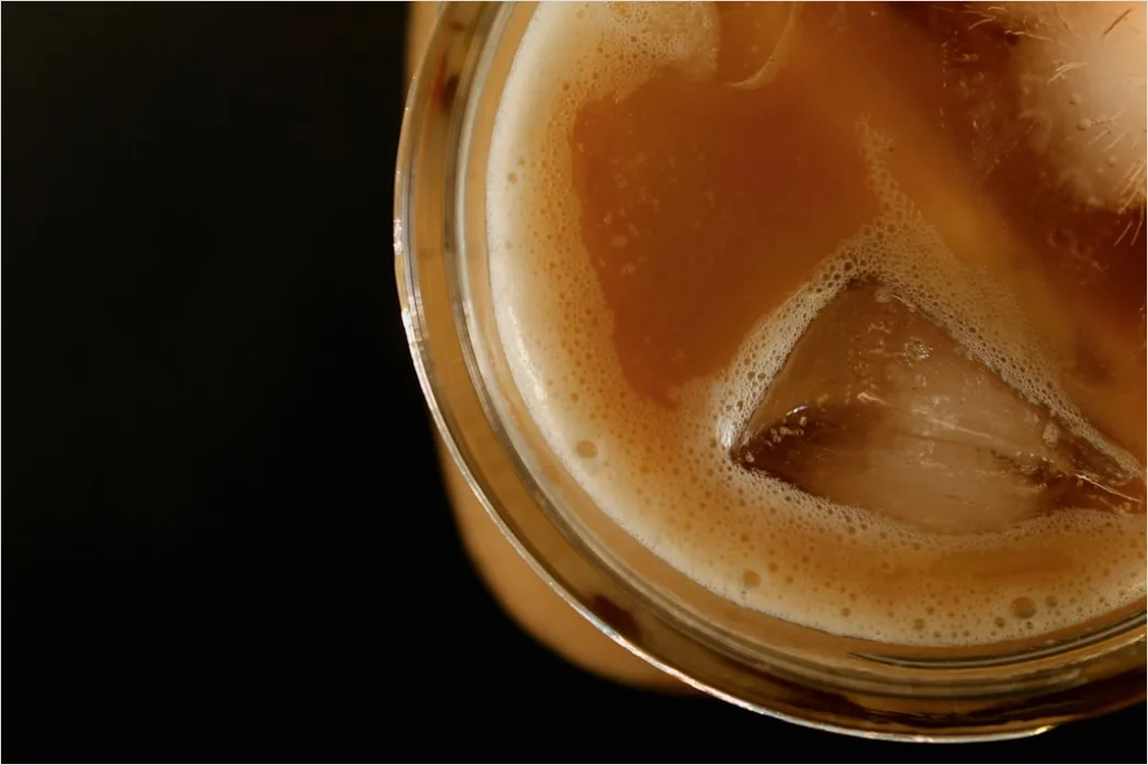 Detail Cold Brew Kaffee Glas Eis Nahaufnahme Number 18