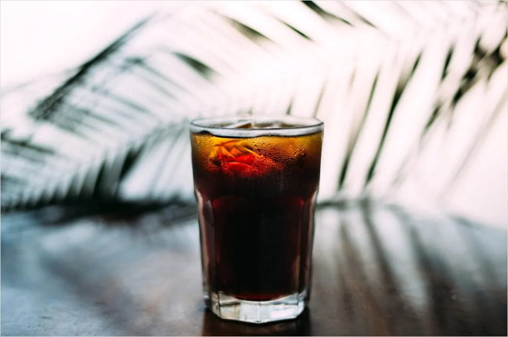Detail Cold Brew Kaffee Glas Eis Nahaufnahme Number 3