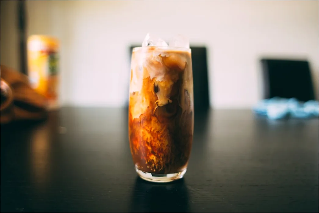 Detail Cold Brew Kaffee Glas Eis Nahaufnahme Number 4