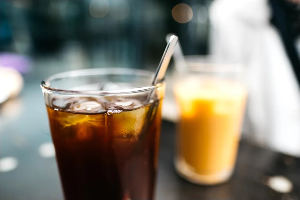 Detail Cold Brew Kaffee Glas Eis Nahaufnahme Number 6