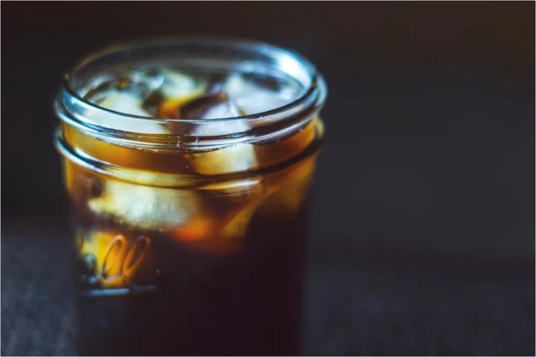 Detail Cold Brew Kaffee Glas Eis Nahaufnahme Number 7