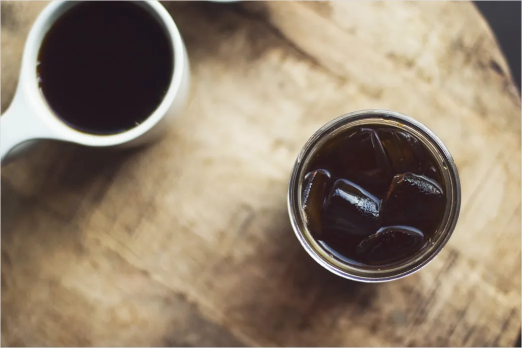 Detail Cold Brew Kaffee Glas Eis Nahaufnahme Number 8