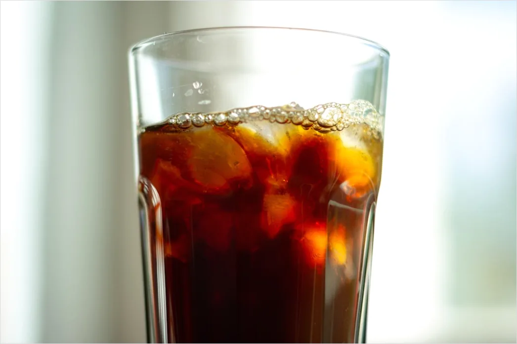 Detail Cold Brew Kaffee Glas Eis Nahaufnahme Number 10