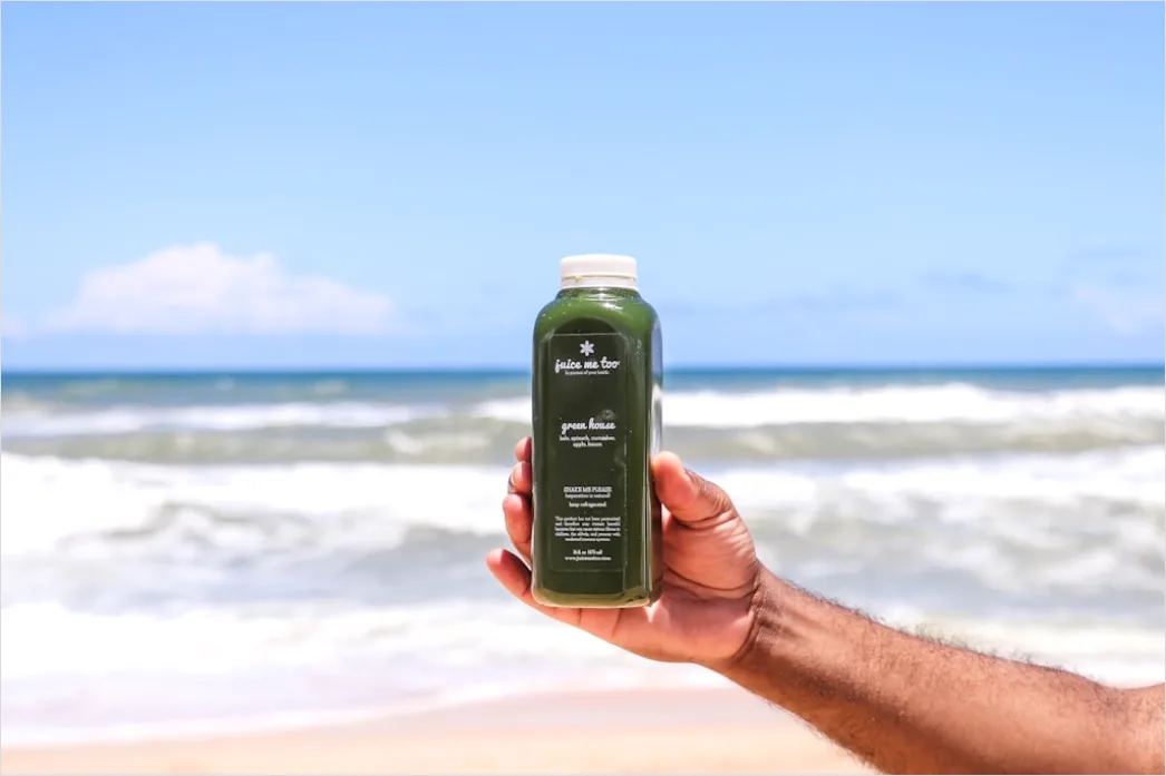 Detail Cold Pressed Juice Flasche Nahaufnahme Number 16