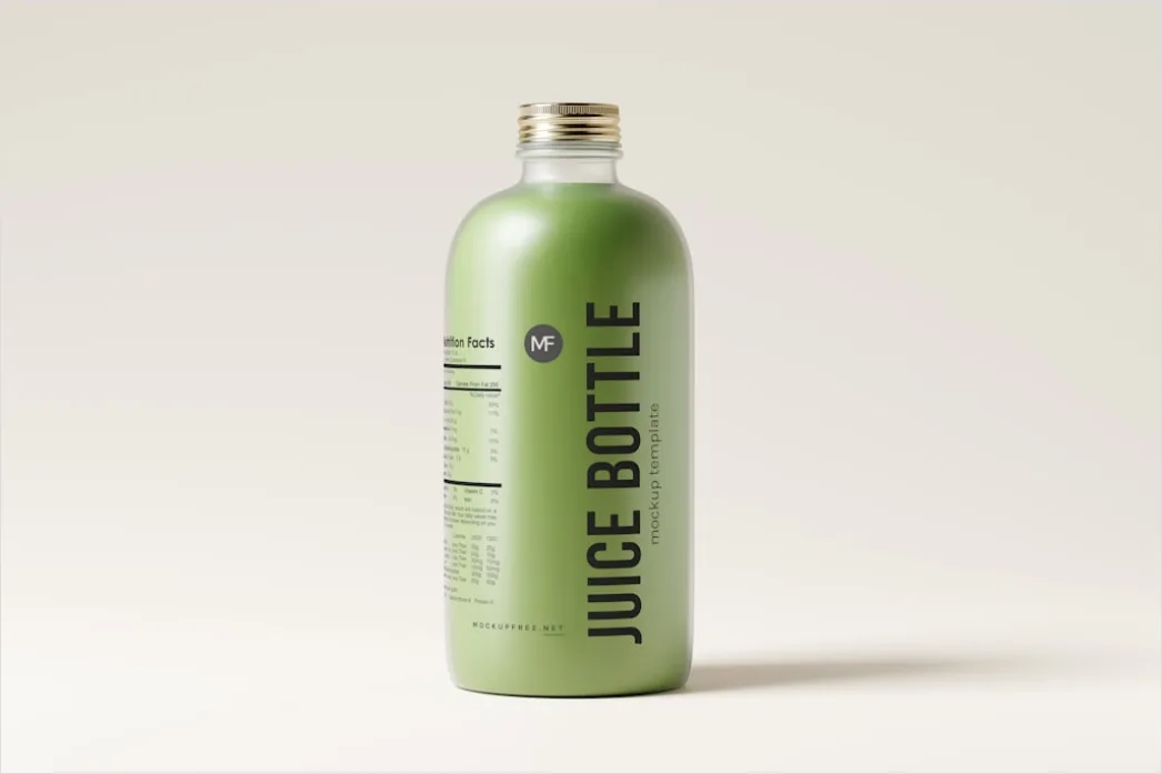 Detail Cold Pressed Juice Flasche Nahaufnahme Number 5