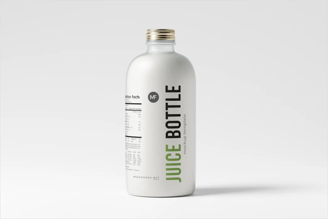 Detail Cold Pressed Juice Flasche Nahaufnahme Number 8
