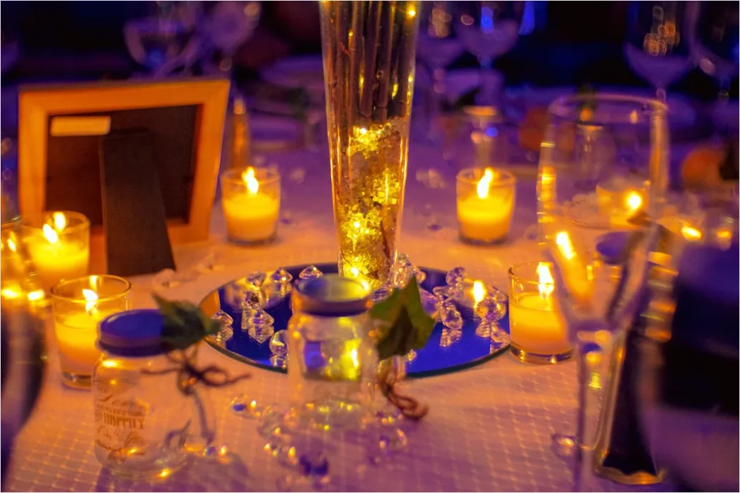 Detail Corporate Gala Abend Elegant Dekoration Tisch Number 20