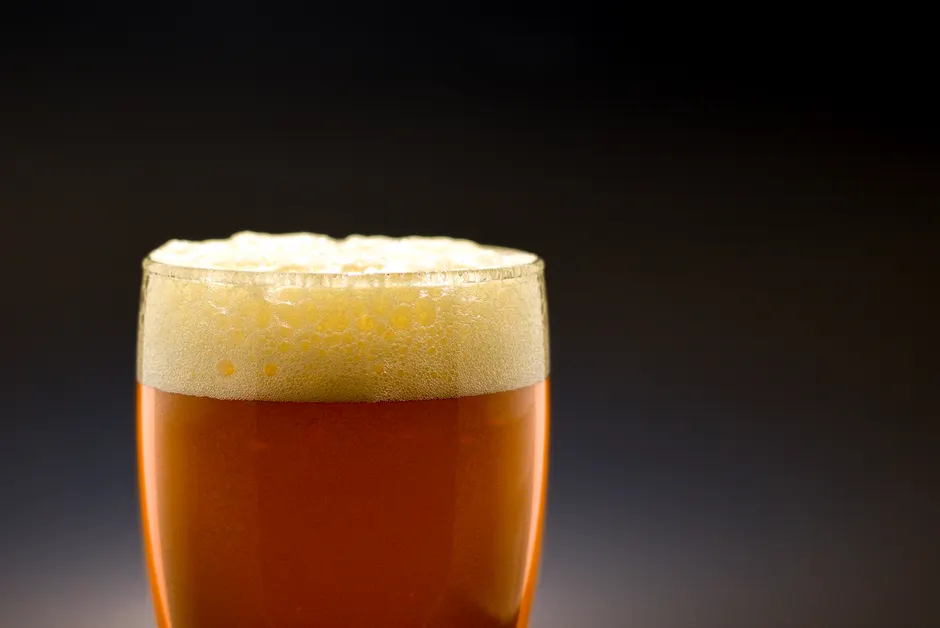 Detail Craft Beer Glas Nahaufnahme Schaumkrone Number 2