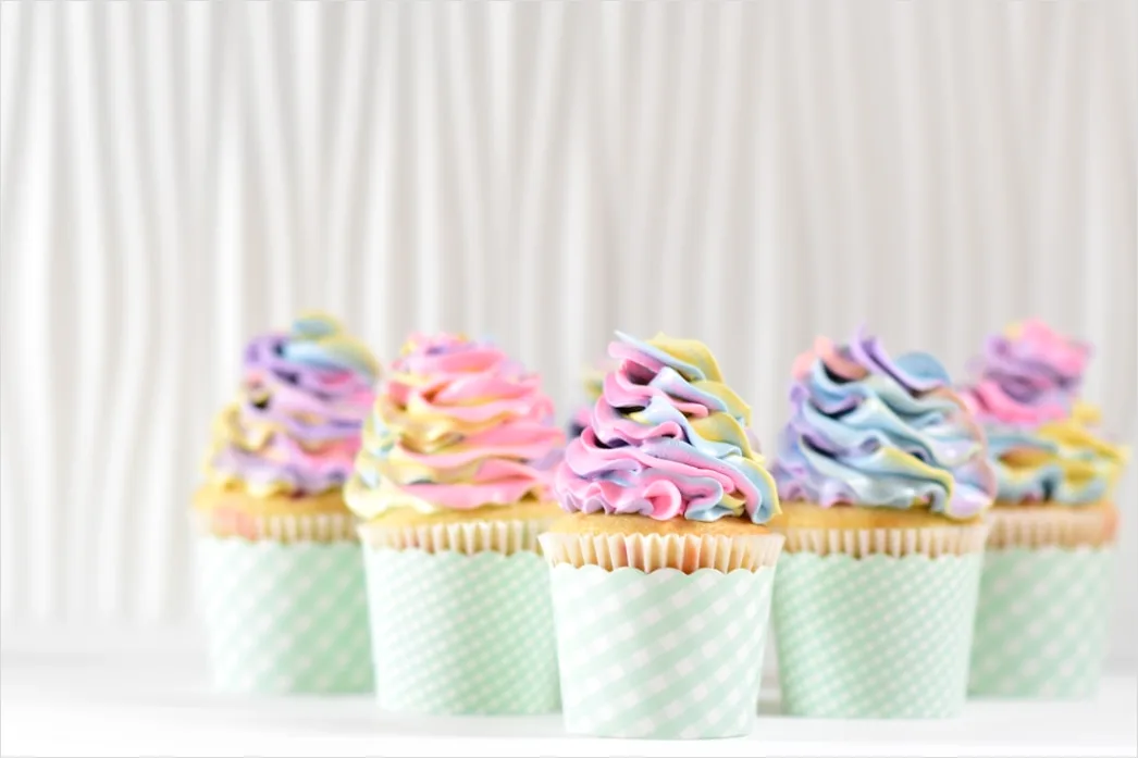 Cupcake Dekoration Nahaufnahme Detail Bunt B04e