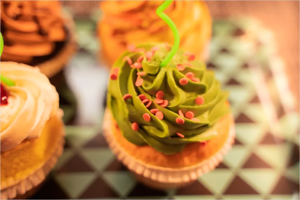 Detail Cupcake Dekoration Nahaufnahme Detail Bunt Number 11
