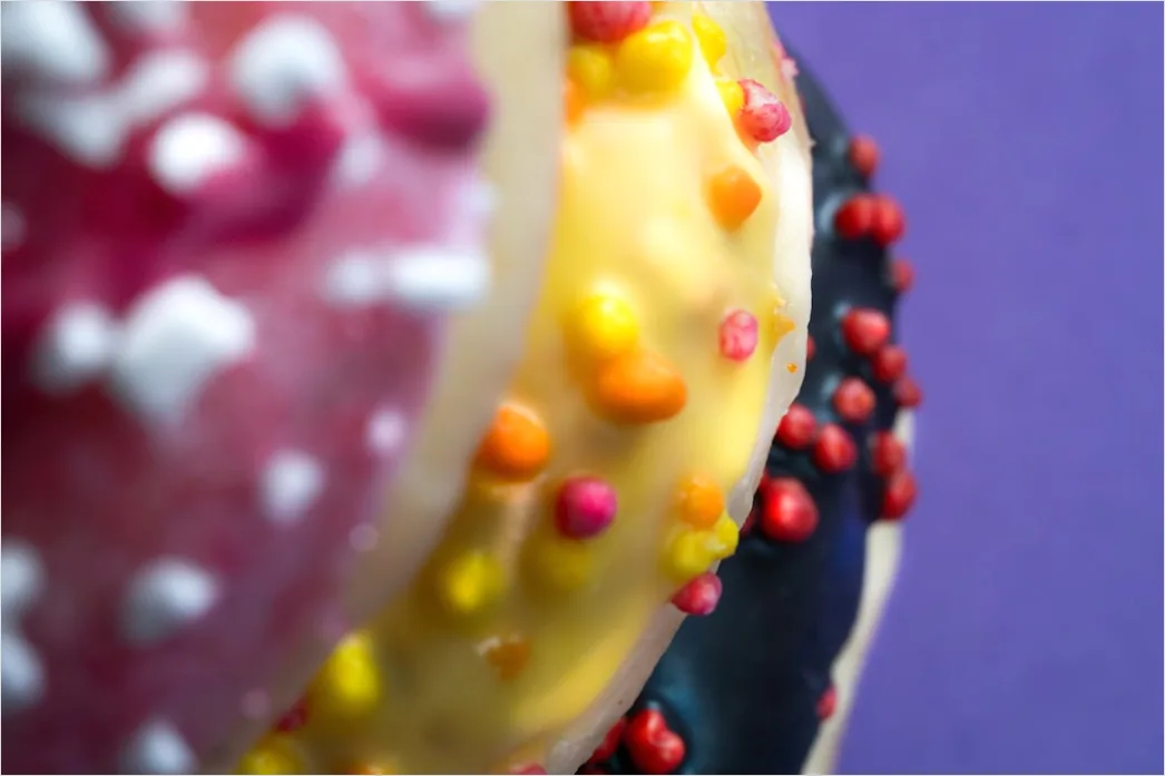 Detail Cupcake Dekoration Nahaufnahme Detail Bunt Number 14