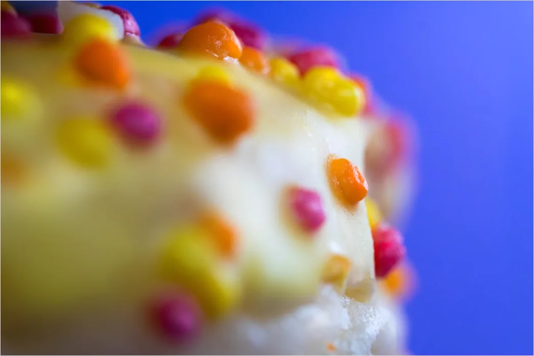 Detail Cupcake Dekoration Nahaufnahme Detail Bunt Number 4