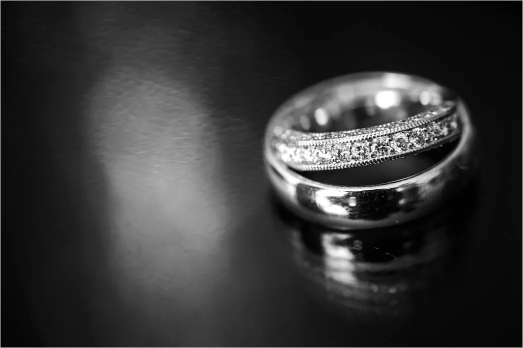 Detail Diamant Ring Makro Nahaufnahme Funkeln Number 14