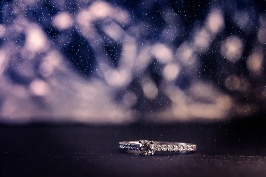 Detail Diamant Ring Makro Nahaufnahme Funkeln Number 8