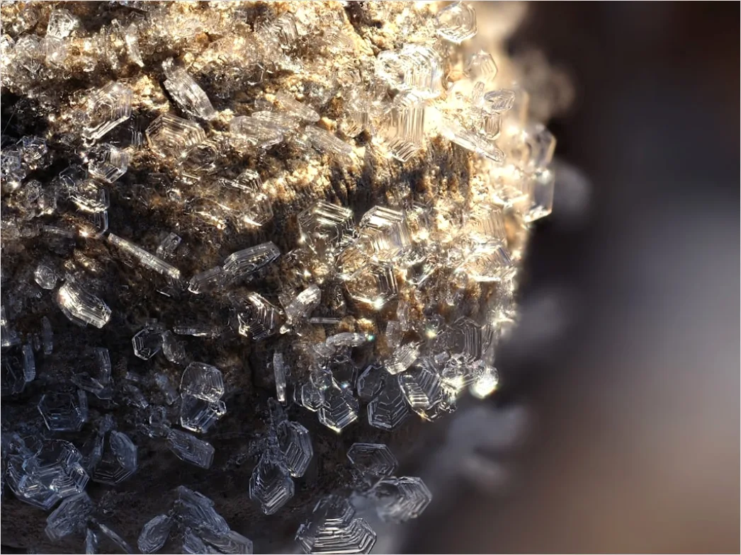 Detail Eis Kristalle Makro Nahaufnahme Winter Number 12