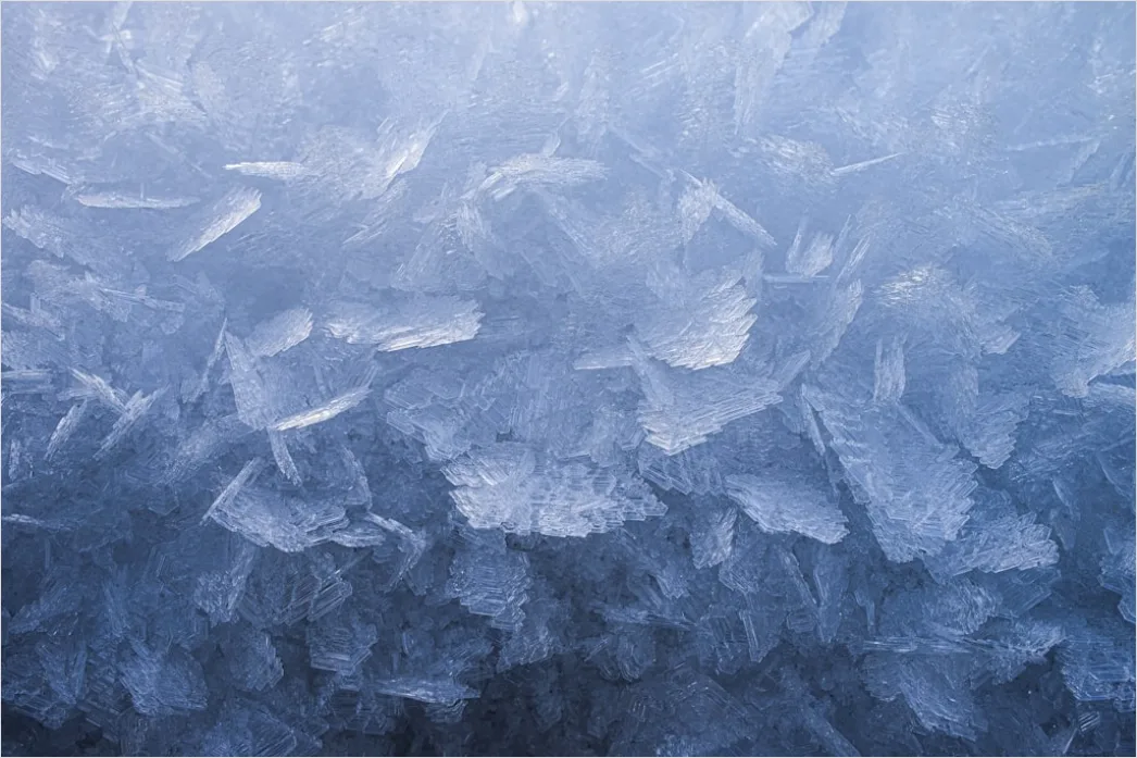 Detail Eis Kristalle Makro Nahaufnahme Winter Number 19