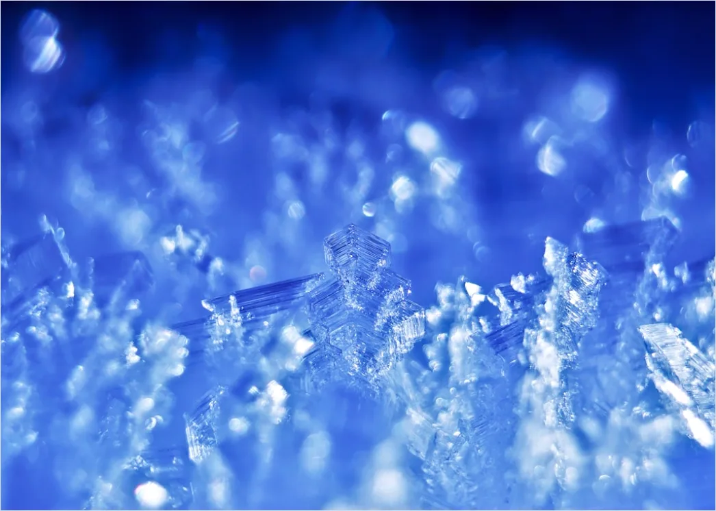 Detail Eis Kristalle Makro Nahaufnahme Winter Number 5
