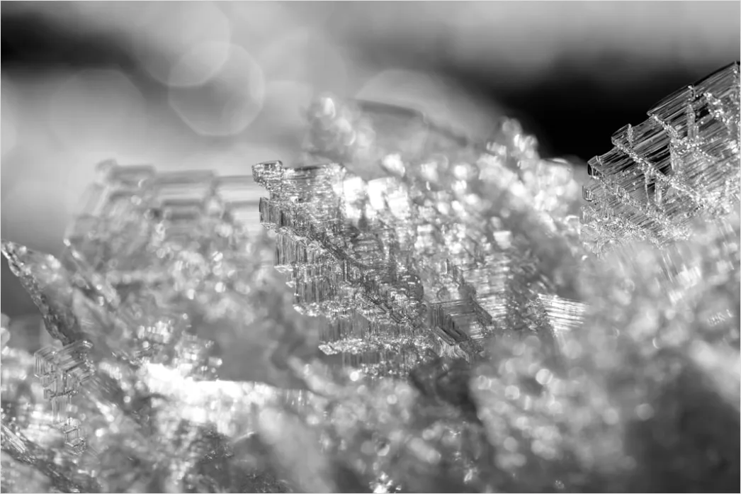 Detail Eis Kristalle Makro Nahaufnahme Winter Number 7
