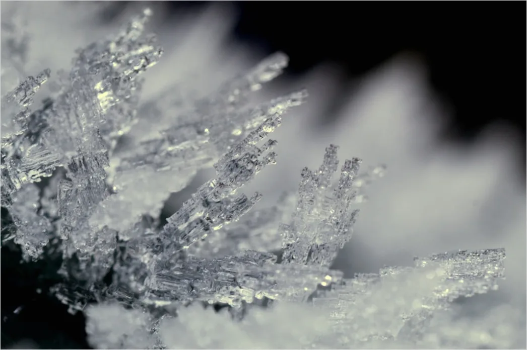 Detail Eis Kristalle Makro Nahaufnahme Winter Number 9