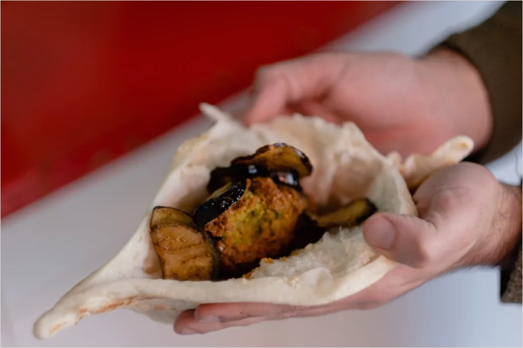 Detail Falafel Teller Hummus Nahaufnahme Number 12