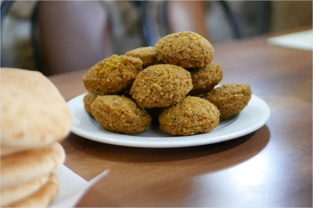 Detail Falafel Teller Hummus Nahaufnahme Number 16