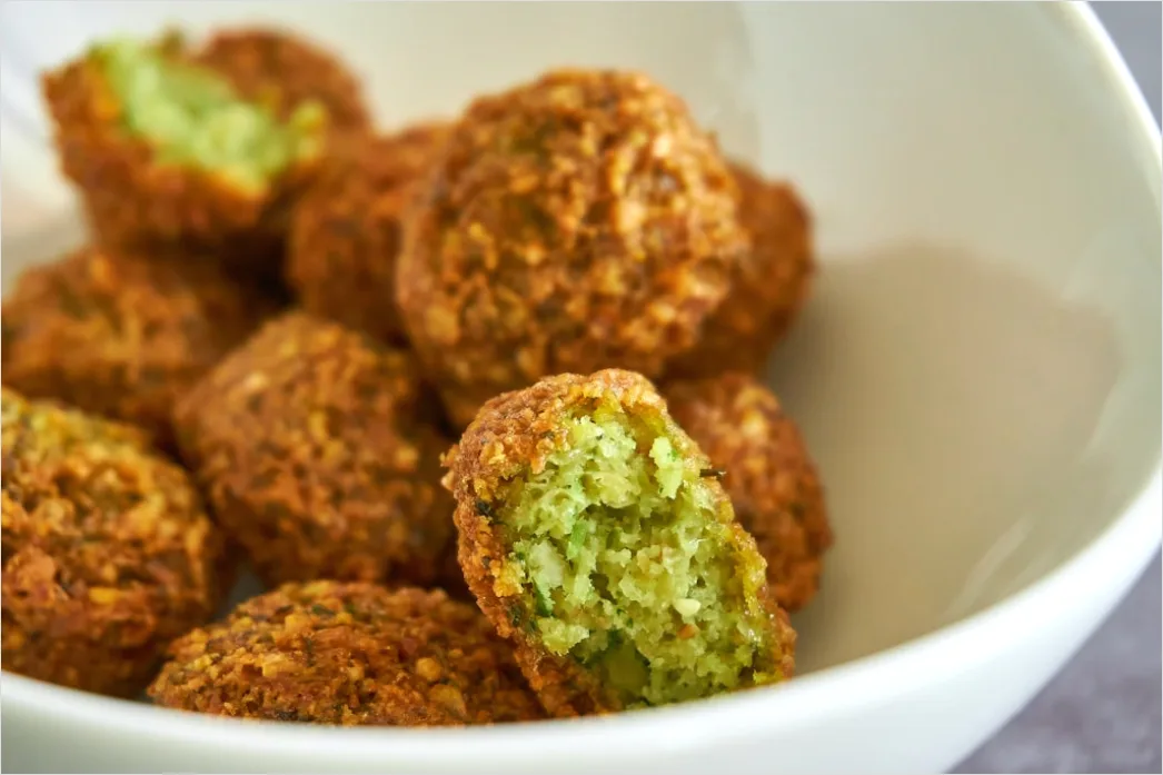 Detail Falafel Teller Hummus Nahaufnahme Number 9