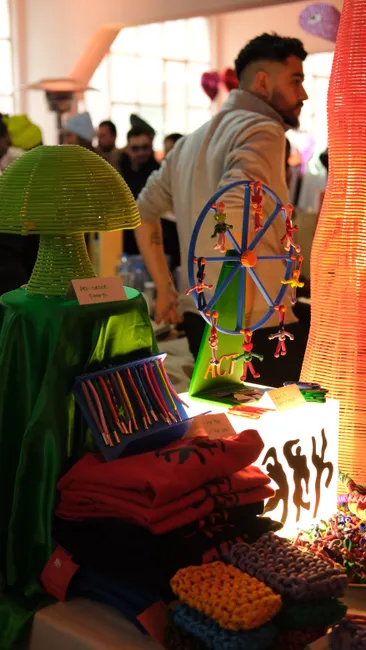 Detail Festival Merchandise Stand Besucher Number 6