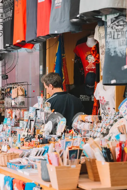 Detail Festival Merchandise Stand Besucher Number 10