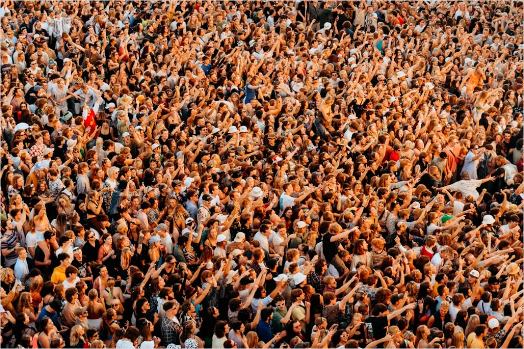 Festival Outdoor Crowd Menschenmenge Sommer B17f