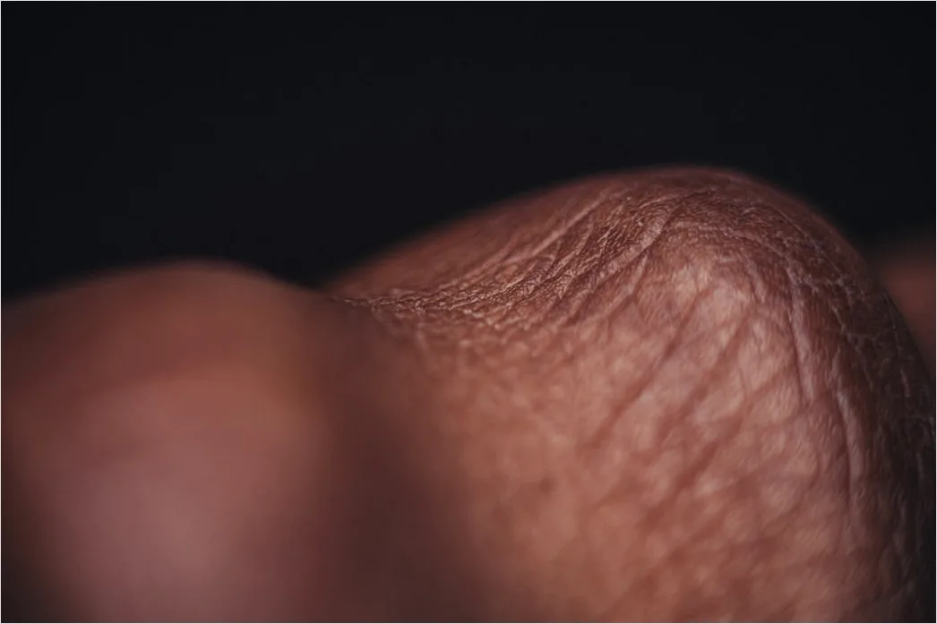 Detail Fingerabdruck Makro Nahaufnahme Linien Number 4