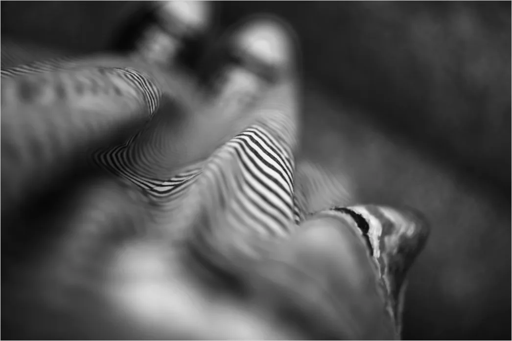 Detail Fingerabdruck Makro Nahaufnahme Linien Number 7
