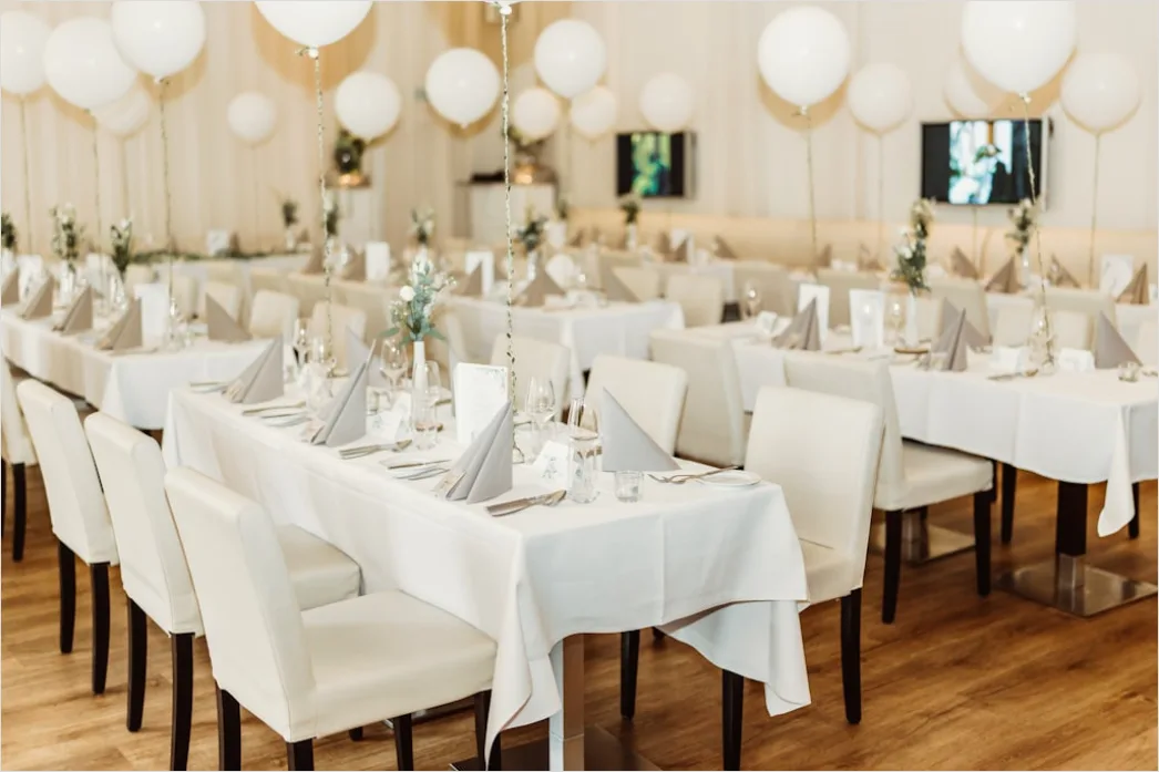 Detail Firmenfeier Gala Abend Dekoration Elegant Number 13