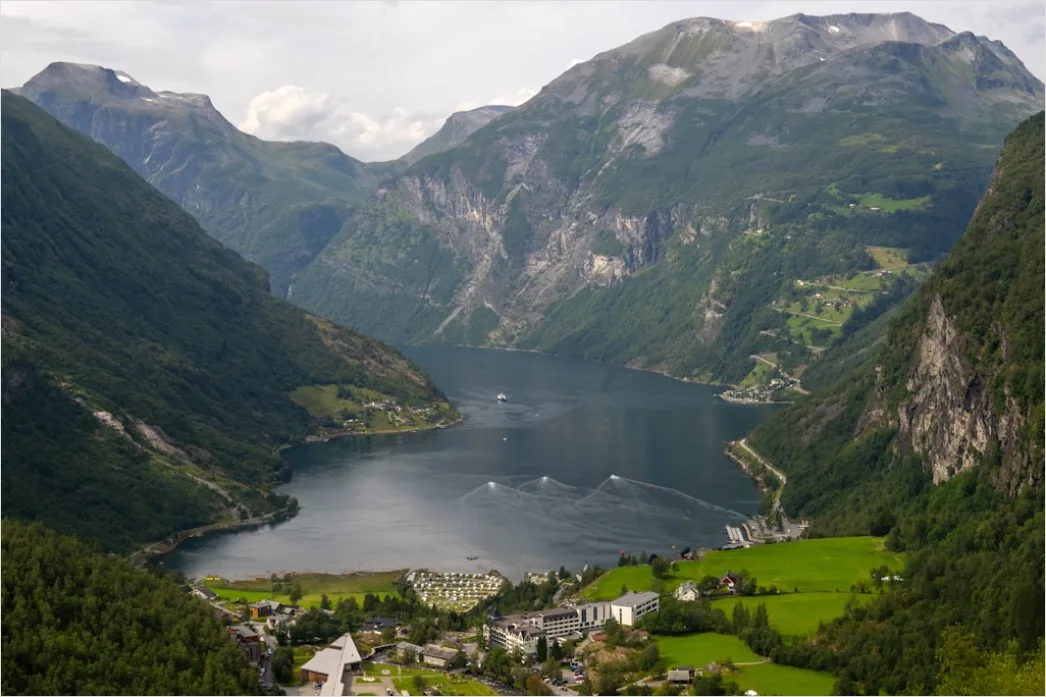 Detail Fjord Norwegen Dramatisch Wasser Berge Number 17
