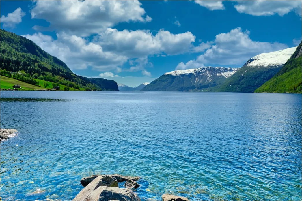 Detail Fjord Norwegen Dramatisch Wasser Berge Number 18
