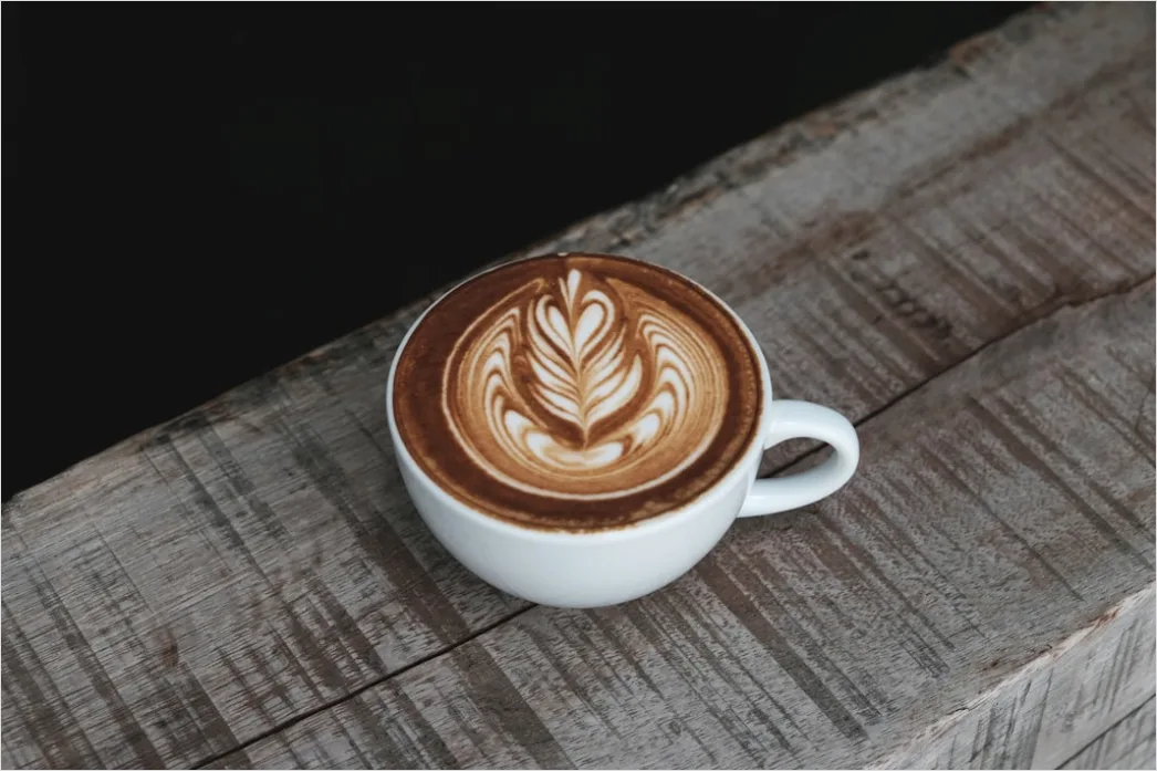 Flat White Kaffee Nahaufnahme Aesthetisch 568c