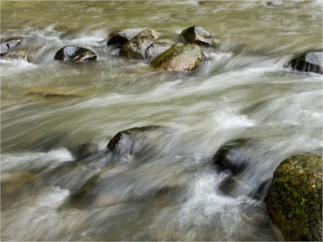 Detail Fluss Langzeitbelichtung Steine Seidig Number 19