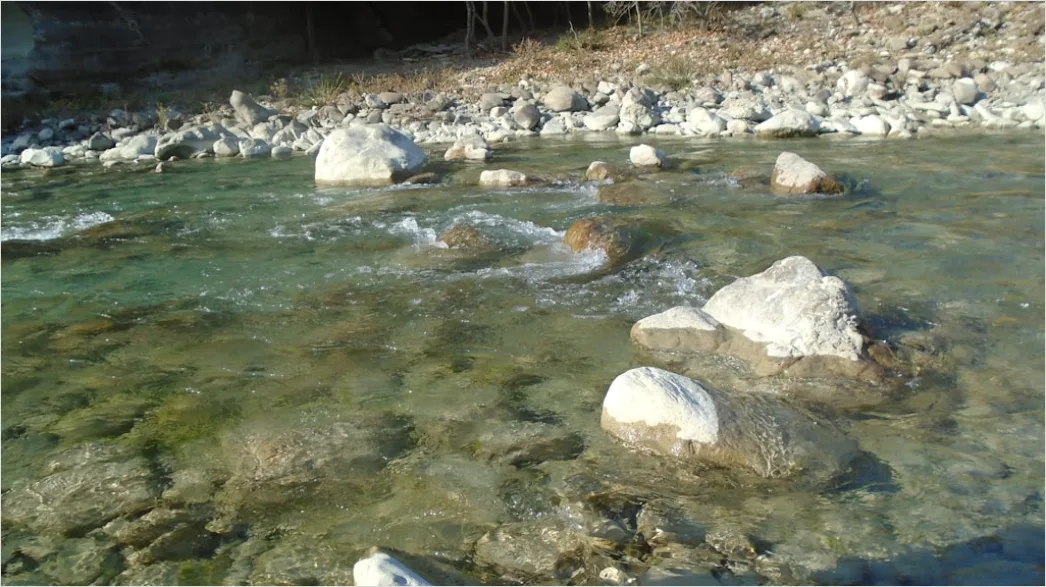Detail Fluss Langzeitbelichtung Steine Seidig Number 9