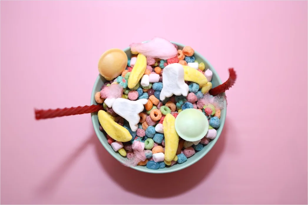 Detail Food Flatlay Dessert Pastell Farben Draufsicht Number 12