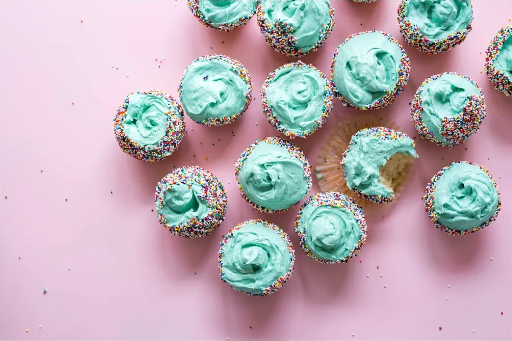 Detail Food Flatlay Dessert Pastell Farben Draufsicht Number 19