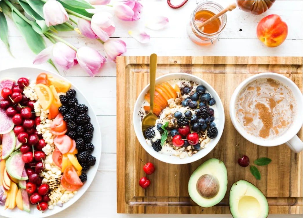 Detail Food Flatlay Gesund Obst Gemüse Bunt Number 2