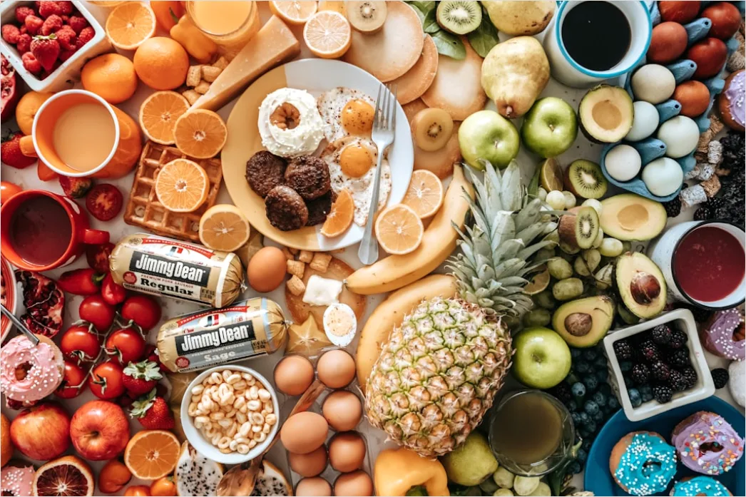 Detail Food Flatlay Gesund Obst Gemüse Bunt Number 11