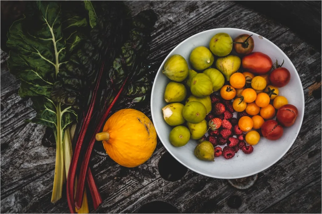 Detail Food Flatlay Gesund Obst Gemüse Bunt Number 12