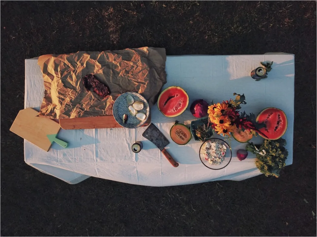 Detail Food Flatlay Gesund Obst Gemüse Bunt Number 14