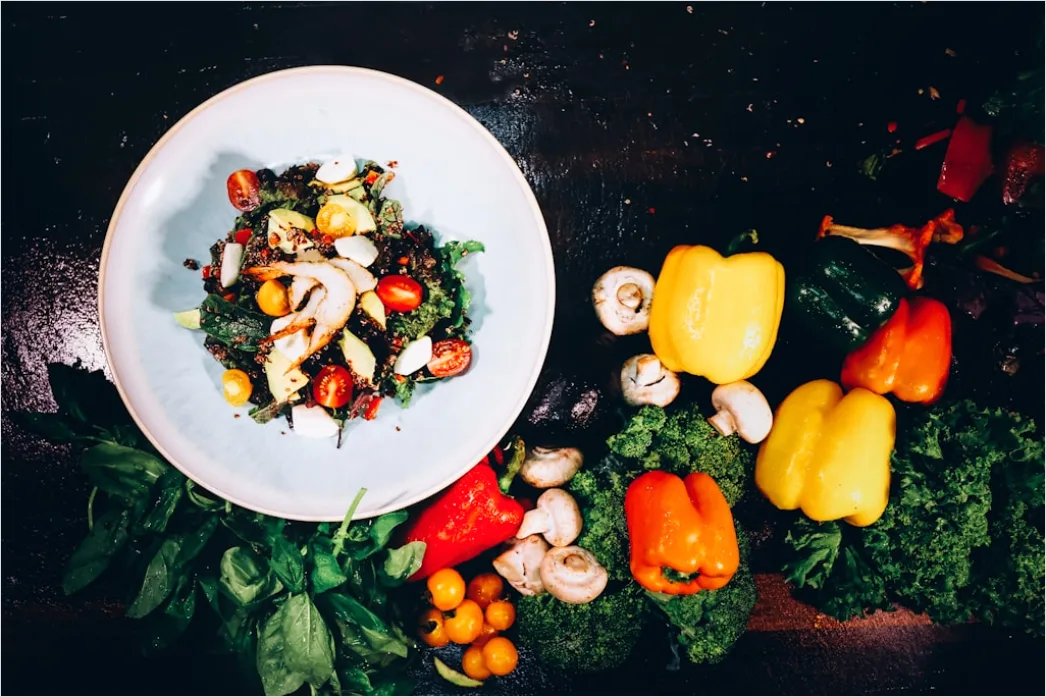 Detail Food Flatlay Gesund Obst Gemüse Bunt Number 16